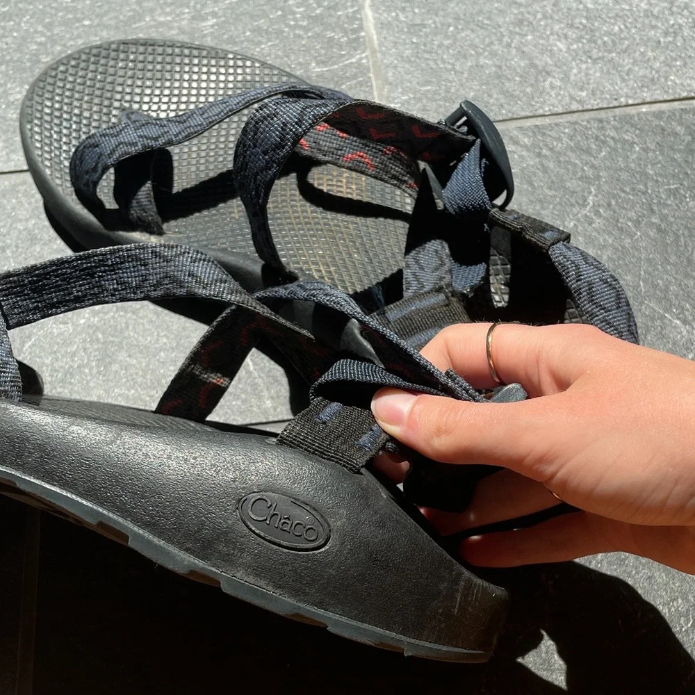 Chaco Black & Blue Men's Strappy Sport Sandals